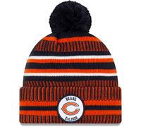 Nfl Chicago Bears Sideline 2019 Bobble Beanie Cuffed Knit Hat Newera