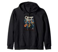 Chicago Blues Zip Hoodie
