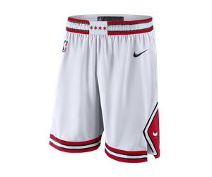 Chicago Bulls Association Edition Men's Nike NBA Swingman Shorts - White - Polyester XXL