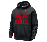 Chicago Bulls Club Courtside Men's Nike NBA Pullover Hoodie - Black - Cotton/Polyester M