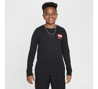 Chicago Bulls Essential Older Kids' (Boys') Nike NBA Long-Sleeve T-Shirt - Black - Cotton M