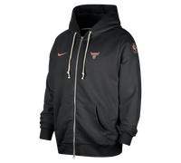 Chicago Bulls Standard Issue Men's Nike Dri-FIT Full-Zip Hoodie - Black - Polyester/Cotton L