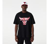 Chicago Bulls tshirt short sleeve mens cotton crew neck black Infill HALF PRICE
