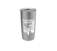 Chicago Chinatown Illinois Chinese American Loop South Side Stainless Steel Insulated Tumbler
