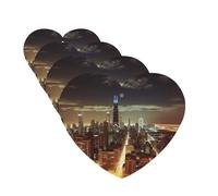 Chicago City Car Air Freshener Cards for Women Men 4 Pack Cute Car Accessories Long Lasting Scent Car Diffuser Hanging Auto Aromatherapy Tablets Car Fresheners Gifts