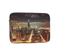 Chicago City Laptop Case 17 inch, Water Resistant Laptop Sleeve Shockproof Protective Traveling Computer Bag Portable Business Briefcase for Men Women