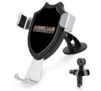 Chicago City Night Scene Car Phone Holder Rotatable Mount Dashboard Windshield Air Vent Accessories