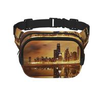 Chicago City Square Double-Layer Waist Bag Chest Bag Crossbody Bag Running Travel Hiking Waist Bag