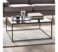 Chicago Coffee Table - 90cm - Square - Smoked Glass