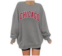 CHICAGO' Crew Neck Sweatshirt - Women's - Plus Size Curve