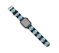 Chicago Flag Baseball Silicone Watchband Compatible with IWatch Classic Replacement Strap Soft Wristbands for Men Women 42mm/44mm