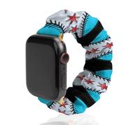 Chicago Flag Baseball Watch Band Compatible with IWatch Bands Series 6 5 4 3 2 1 Elastic Replacement Wristband