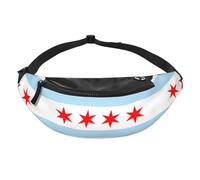 Chicago Flag Fanny Pack- Waist Bag for Travel Running Hands Free
