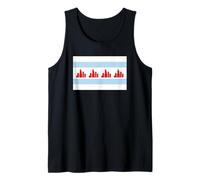 Chicago Flag Skyline Bold City Pride Tank Top