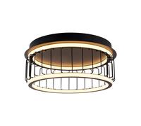 Searchlight Lighting Circolo LED Flush Ceiling Fitting In Black Finish