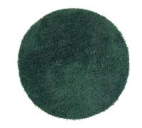 Hand Tufted Shimmer Shaggy Circle Rug Green