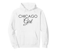 Chicago Girl Illinois Women Funny Deep Dish Pizza Windy City Pullover Hoodie