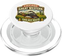 Chicago Great Western Corn Belt Route Railroad PopSockets PopGrip for MagSafe