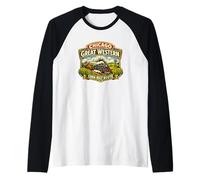 Chicago Great Western Corn Belt Route Railroad Raglan Baseball Tee