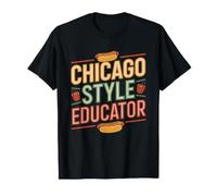 Chicago Hot Dog Educator Teacher Style Pride Food T-Shirt
