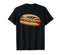 Chicago Hot Dog Minimal Illustration Sport Peppers Celery T-Shirt