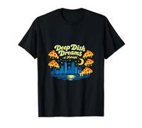 Chicago IL Deep Dish Dreams Pizza Skyline T-Shirt