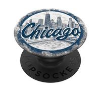 Chicago Illinois Downtown Skyline PopSockets Swappable PopGrip