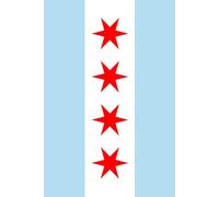 Chicago Illinois Lined Journal | City Flag Chicago Notebook