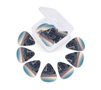 Chicago Illinois Usa 1 print Guitar Picks 12 Pack, Mixed (0.46-0.96mm) with Storage Case for Guitar,ukulele