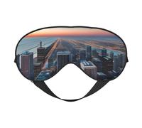 Chicago Illinois USA 1 Print Lightweight Sleep Mask Breathable Light-Blocking Travel Yoga Outdoor Adventures
