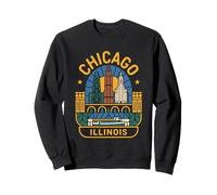 Chicago Illinois USA Born Bred Sweatshirt