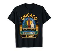 Chicago Illinois USA Born Bred T-Shirt