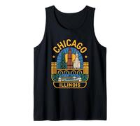 Chicago Illinois USA Born Bred Tank Top