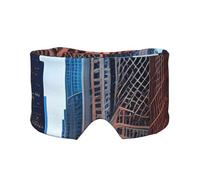 Chicago Illinois USA Print Sleep Eye and Ear Muffs Soft Blackout for Adults Kids Comfortable Travel Nap Aid