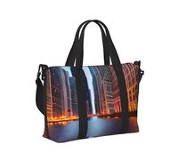 Chicago Illinois USA Print Women Men Travel Hand Bag Lightweight for Carry On Weekend Trip Gym Tote Bags