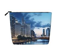 Chicago Illinois USA Toiletry Bags for Women, Portable Travel Cosmetic Bag, Daily Organiser with Zipper