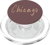 Chicago Illinois Vintage elegant design PopSockets PopGrip for MagSafe