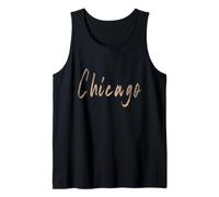 Chicago Illinois Vintage Elegant Design Tank Top