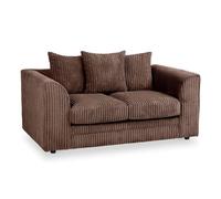 Chicago Jumbo Cord 2 Seater Sofa Chocolate