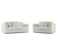 Chicago Jumbo Cord 3&2 Seater Sofa Set Mink