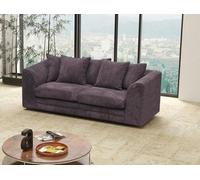Chicago Jumbo Cord 3 Seater Sofa Chocolate