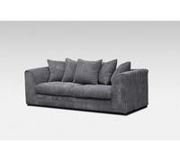 Chicago Jumbo Cord 3 Seater Sofa Grey