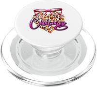 Chicago Leopard Heart Pink Sunglasses Stylish Women Fashion PopSockets PopGrip for MagSafe