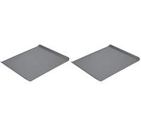 Chicago Metallic CMET16614 Professional Non-Stick Large Cookie Baking Sheet, 40 x 35 cm (15" x 14"), Metal, Grey (Pack of 2)