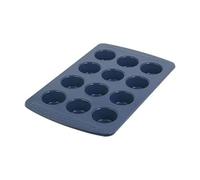 Chicago Metallic Everyday Non-Stick Muffin Pan, Perfect for Muffins, eggbites and More! 12-Cup, Blue