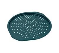 Chicago Metallic Everyday Nonstick 14-Inch Pizza Crisper, Emerald Green, Durable Carbon Steel for Perfect Baking