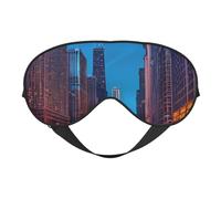 Chicago Night Print Lightweight Sleep Mask Breathable Light-Blocking Travel Yoga Outdoor Adventures