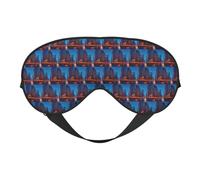 Chicago Night Printing Versatile Sleep Eye Cover Soft Eye Mask Reversible for Meditation & Travel Eye Mask Unisex