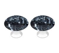 Chicago Night Skyline Cabinet Knob Drawer Pulls 2 Pack