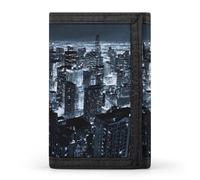 Chicago Night Skyline Funny Trifold Wallet RFID Blocking Front Pocket Wallets with ID Window Gifts for Men Women